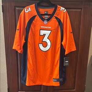 Nike Orange and Blue Jersey with Number 3